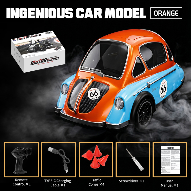 Product image for 1:43 scale 3-Wheel drive RC drift classic car 2.4G, reference CPS349081