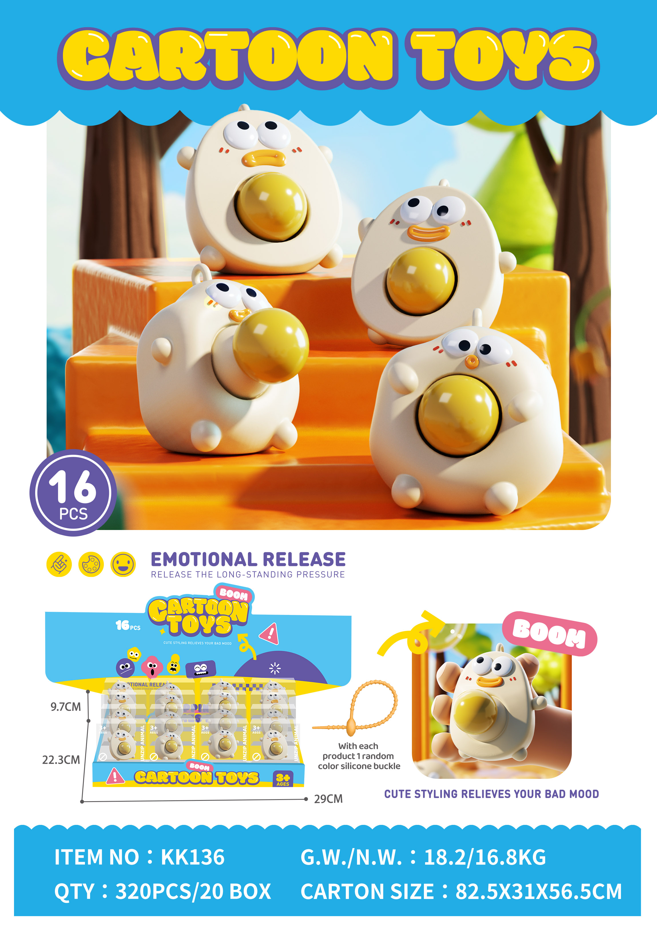 Product image for egg squish toy, reference CPS349576