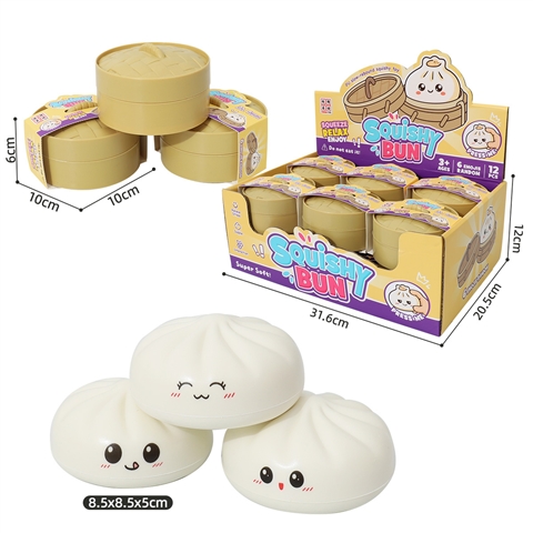 Product image for White Mini Bun Emoji with Steamer Basket, reference CPS350799