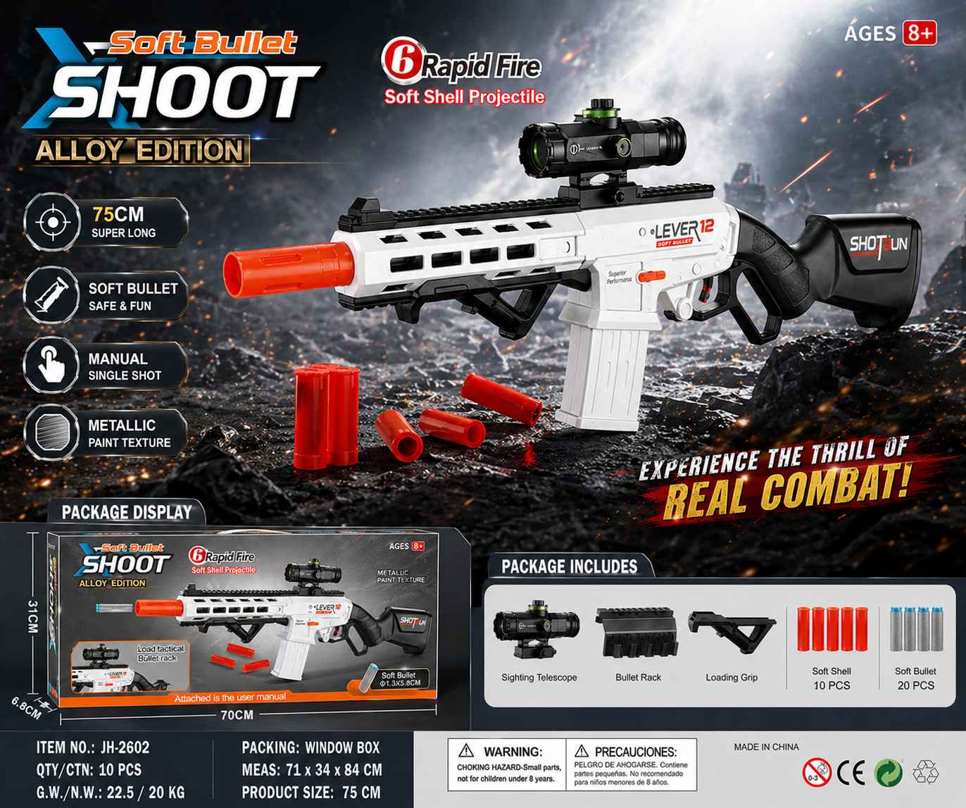 Product image for Soft-Bounce Alloy Edition, 6-Shot(Black and White), reference CPS352009