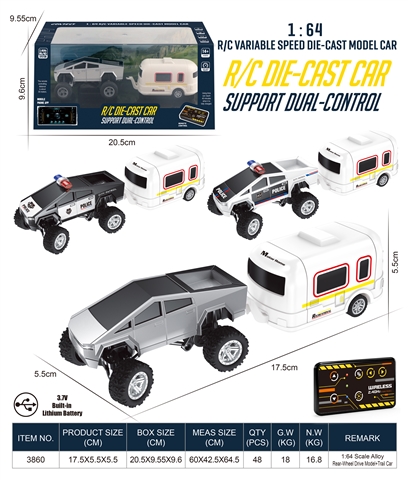 Product image for 1:64 Die-Cast Rear-Wheel Drive - Tesla, reference LMT352238