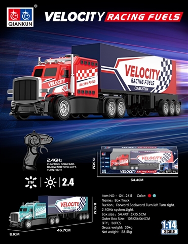 Product image for 1/14 Sitong RC Tractor-Trailer with Lights, 2.4G, Includes..., reference LMT352400