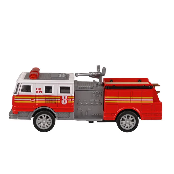 1:32 Diecast Fire Truck with Pull-Back Action