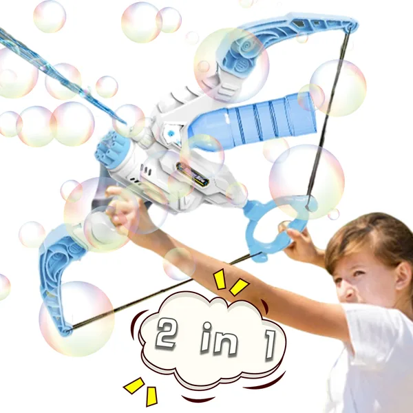 2 in 1 Outdoor Electric Bubble Bow and Water Gun