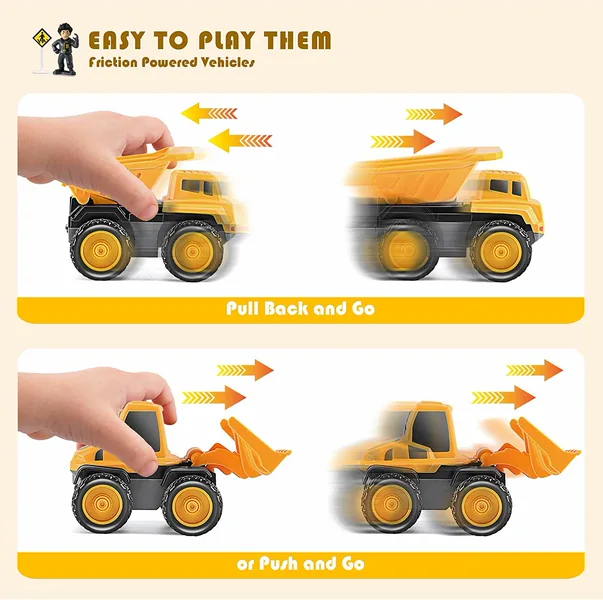 Construction Vehicle Transport Truck with Lights