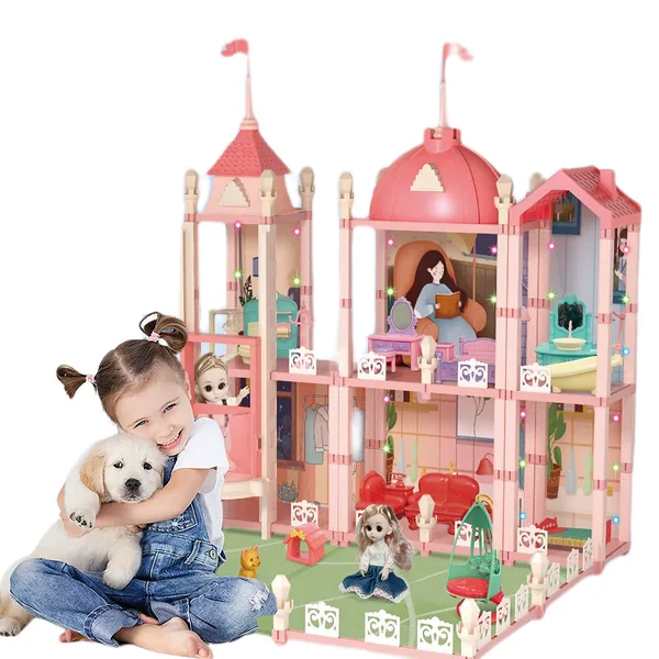 Wooden House Cottage Furniture Toys Set Fully Furnished
