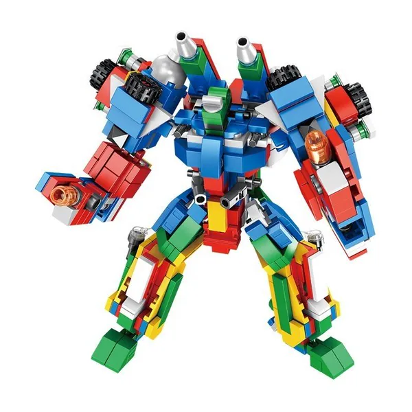 570-Piece Building Block Robot Set with 12 Number Builds