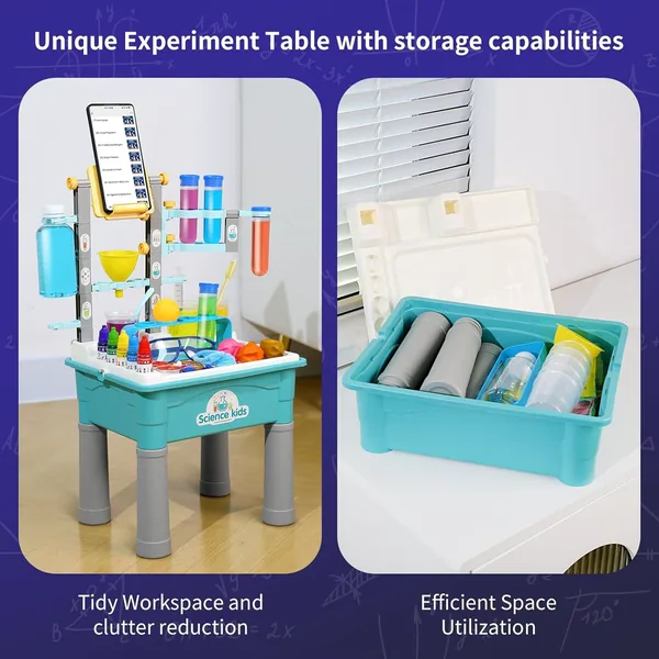 STEM Science Kit with 270+ Experiments and Lab Table
