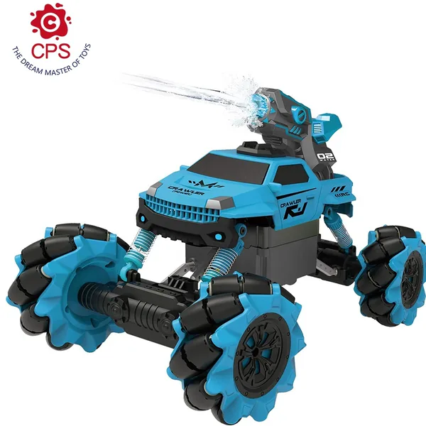 Remote Control Stunt RC Car with Bubble Blaster and Water Gun Tops