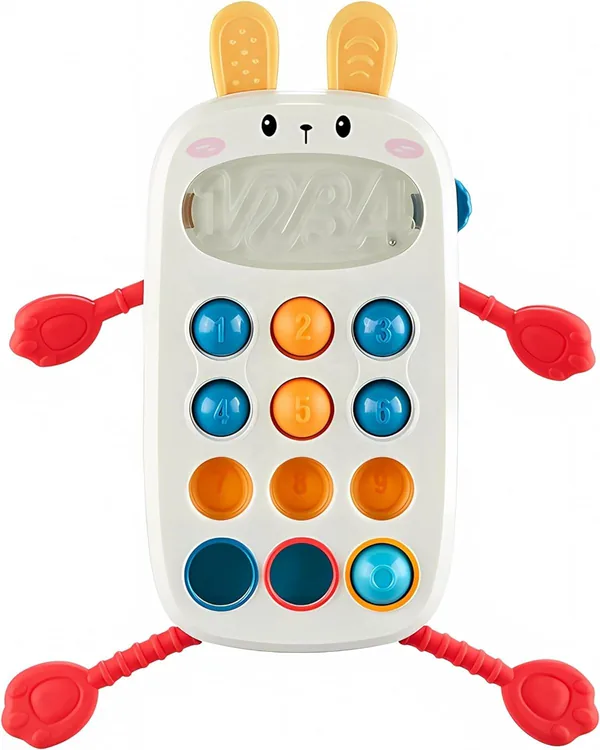 Pull String Fidgets Rabbit Mobile Phone Sensory Toy