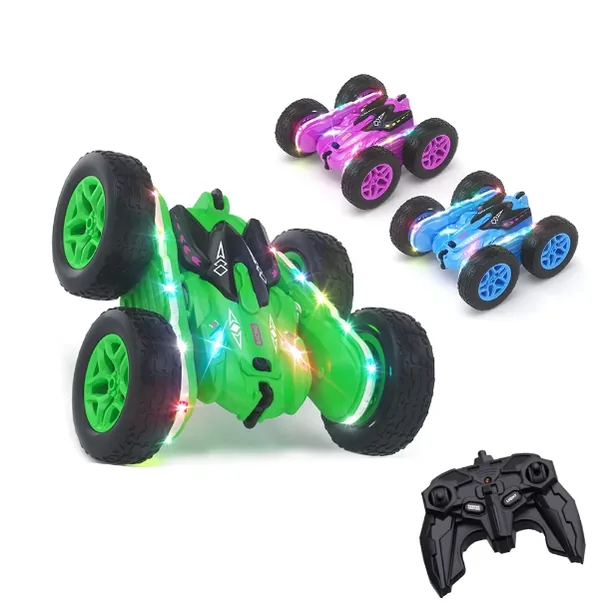 RC Stunt Cars Double-Sided Driving 360-degree Flips with LED