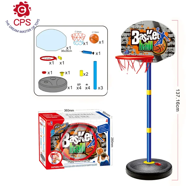 Sport Basketball Hoop Toss Game with Adjustable Rim