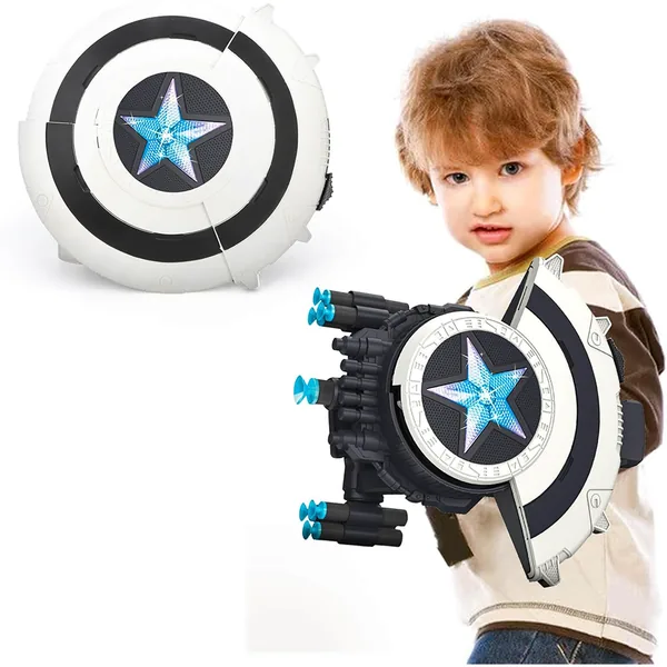 Dart Shooting Shield Blaster with Light-up Soft Bullet Gun