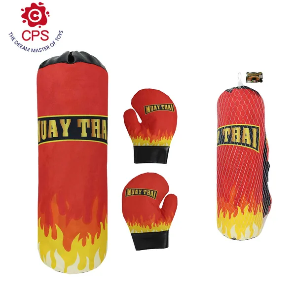 Boxing Bag and Gloves Set Summer Indoor Outdoor Sport Toy