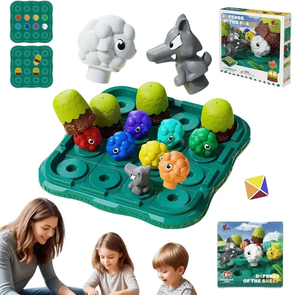 Sheep Wolf Memory Game STEM Color Matching Board Game