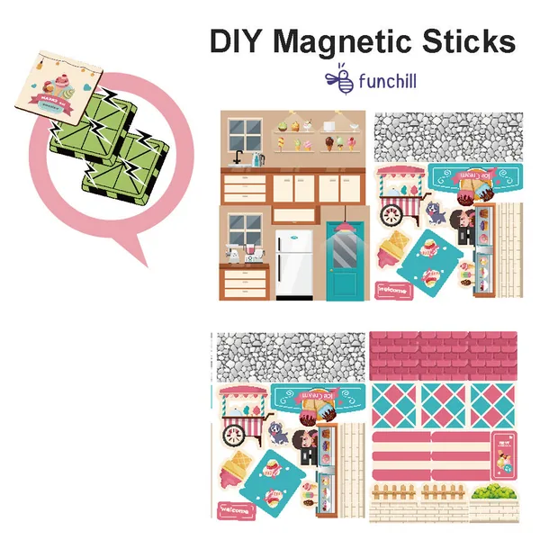 3D Magnetic Dessert House Puzzle