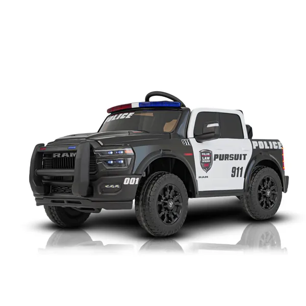 Licensed Pickup Truck Police Car 12V Ride On with LED Siren