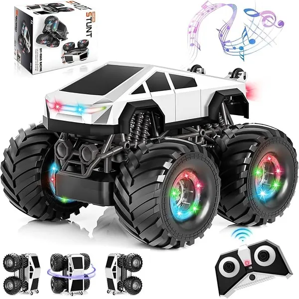 Remote Control 4WD RC Stunt Car 360 Rotating 1:18 Truck