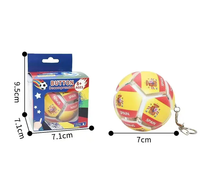 Button Decompression Football Push-Button Sensory Ball