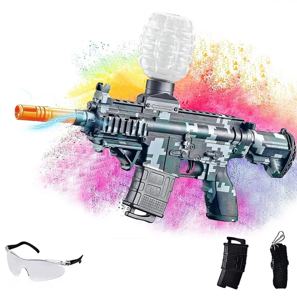 M416 Electric Automatic Soft Bullet Blaster with Splatter Water Effect