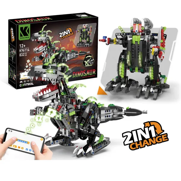 App Controlled Dinosaur 2 in 1 STEM Building Kit