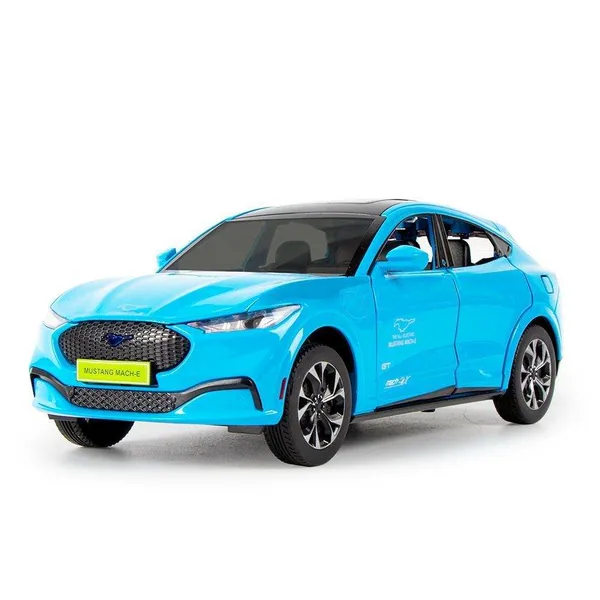 1:24 Big Size Diecast F-ord Mus-tang Mach-E Car with Sound Lighting