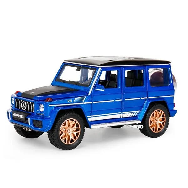 Alloy Car Be-nz G63 1/24 Diecast Model with Sound and Light