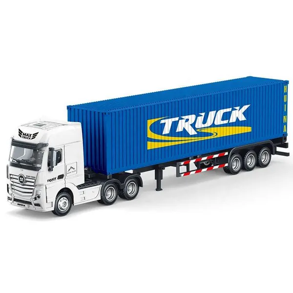 1/50 Scale Diecast Alloy Semi Container Truck Static Model