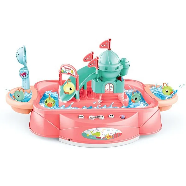 Electric Fishing Game with Sound Rechargeable Water Table