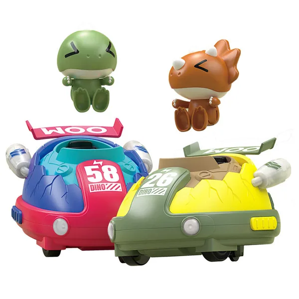 Remote Control Dinosaur RC Battle Race Cars Set of 2