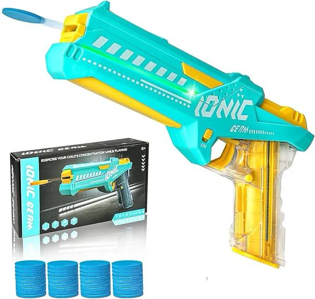 Electric Soft Bullet Gun with Sound Light Automatic EVA Foam Blaster
