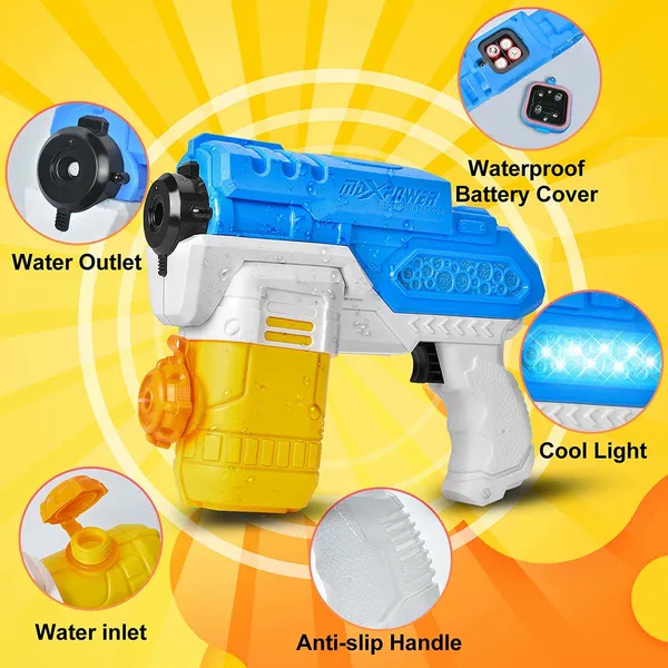 CPS Songkran Fast Electric Water Squirt Blaster Gun with Light